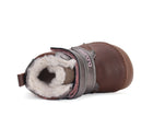 D.D.Step nahast barefoot-saapad, chocolate/liblikas 070