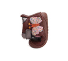 D.D.Step nahast barefoot-saapad, chocolate/liblikas 070