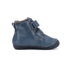 D.D.Step nahast barefoot-saapad, bermuda blue/rebane