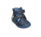 D.D.Step nahast barefoot-saapad, royal blue II/hunt