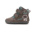 D.D.Step nahast barefoot-saapad, chocolate/pilveke