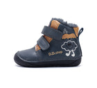 D.D.Step nahast barefoot-saapad, royal blue/pilveke