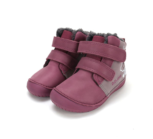 D.D.Step nahast barefoot-saapad, marine gery/pilveke