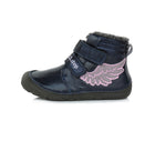D.D.Step villase voodri ja helendava tallaga barefoot-saapad, royal blue/tiivad 073