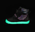 D.D.Step sooja voodri ja helendava tallaga barefoot-saapad, black/tiivad 073