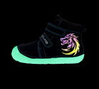 D.D.Step helendava talla ja embleemiga barefoot-saapad, royal blue/draakon 073