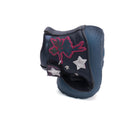 D.D.Step helendava talla ja embleemiga barefoot-saapad, royal blue/haldjas 073