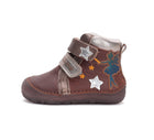 D.D.Step helendava talla ja embleemiga barefoot-saapad, chocolate/haldjas 073