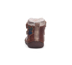 D.D.Step helendava talla ja embleemiga barefoot-saapad, chocolate/haldjas 073