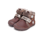 D.D.Step helendava talla ja embleemiga barefoot-saapad, chocolate/haldjas 073