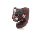D.D.Step helendava talla ja embleemiga barefoot-saapad, chocolate/haldjas 073