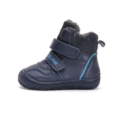 D.D.Step villase voodriga nahast barefoot-saapad, royal blue/AW'24 073