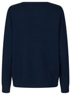 Rosemunde 100% kašmiirist V-kaelusega kampsun, midnight navy