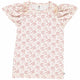 Müsli Love butterfly s/s T, buttercream/berry red