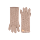 Van De Steppe Wavy knit 100% kašmiirist sõrmikud naistele, Sand
