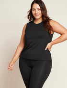 Boody Women's Active Muscle Tank Top, black