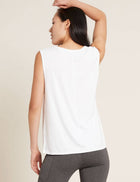 Boody Women's Active Muscle Tank Top, white