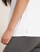 Boody Women's Active Muscle Tank Top, white
