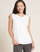 Boody Women's Active Muscle Tank Top, white