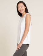Boody Women's Active Muscle Tank Top, white