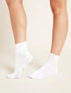 Boody Women's Everyday Quarter Crew Socks-White