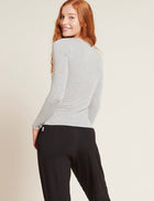 Boody Long Sleeve Top, grey marl
