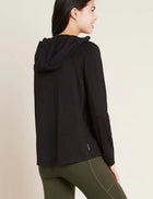 Boody Women's Long Sleeve Hooded T-Shirt, black
