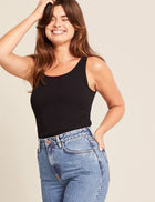Boody Women's Ribbed Tank Top, black