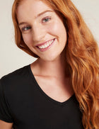 Boody V-neck T-Shirt, black