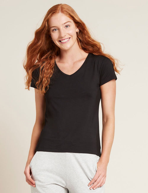 Boody V-neck T-Shirt, black