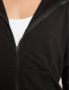 Boody Women's Weekend Zip-Up Hoodie, black