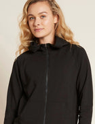 Boody Women's Weekend Zip-Up Hoodie, black