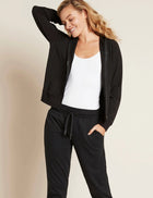 Boody Women's Weekend Zip-Up Hoodie, black