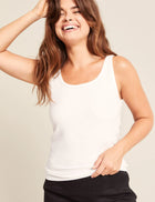 Boody Women's Ribbed Tank Top, white