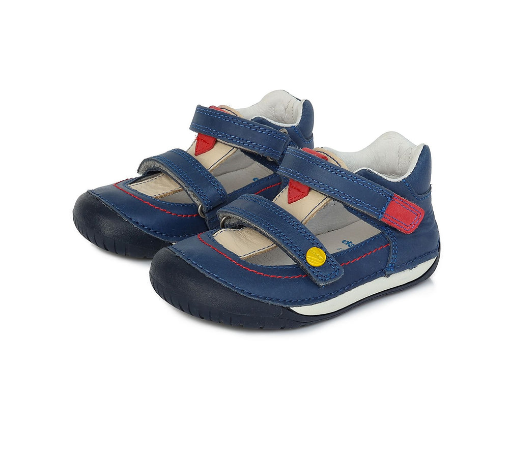 D.D.Step barefoot nahast sandaalid, royal blue 070