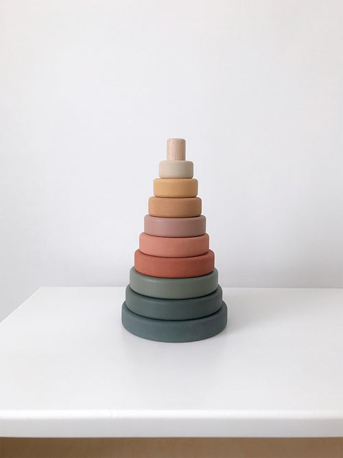 SABO concept Puidust suur ladumistorn – Green & Mustard