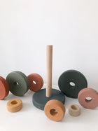 SABO concept puidust suur ladumistorn, Green & Mustard