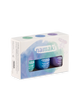 NAMAKI kolmest mahakooritavast küünelakist ja viilist koosnev komplekt, Aurora Borealis 3*7,5 ml