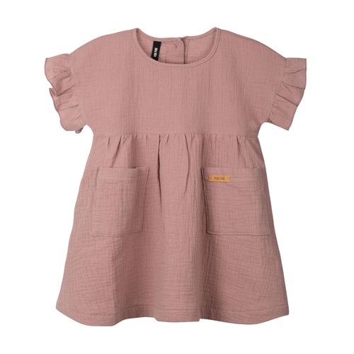 Pure Pure by Bauer musliinkangast kleit, pink clay
