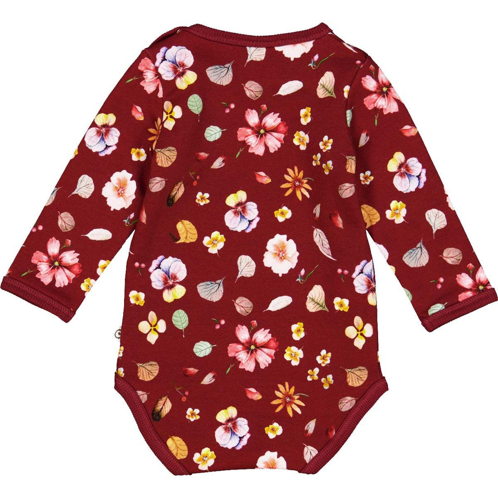 Müsli Dazzle l/s body, cabernet/nightingale/poetry green