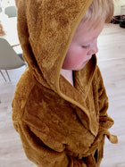 Müsli orgaanilisest puuvillafroteest hommikumantel, Wood