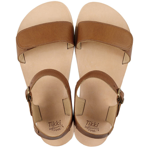 Tikki Vibe nahast sandaalid, cream