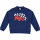 Fred's World Race drop shoulder sweatshirt- Deep blue