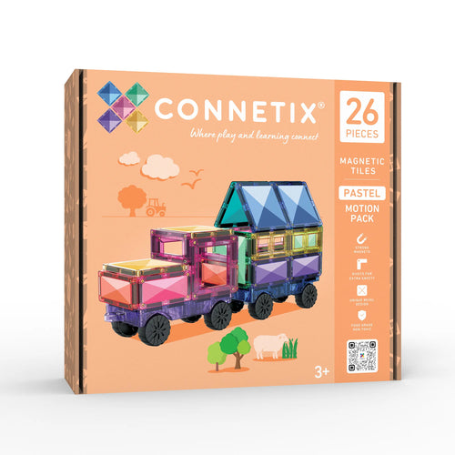CONNETIX Pastel Motion Pack, 26-osaline magnetklotside komplekt