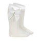 Condor pitsilised puuvillased põlvikud, lipsuga, Cream
