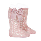Condor pitsilised puuvillased põlvikud, lipsuga, Pale Pink