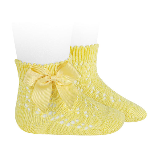 Condor pitsilised puuvillased sokid, lipsuga, Limoncello