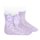 Condor pitsilised puuvillased sokid, lipsuga, Mauve