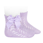 Condor pitsilised puuvillased sokid, lipsuga, Mauve