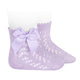 Condor pitsilised puuvillased sokid, lipsuga, Mauve